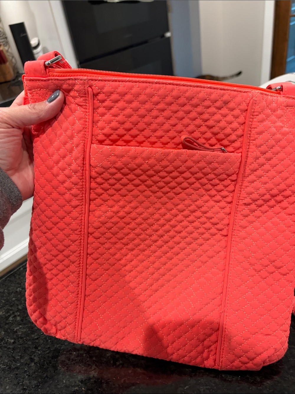 Vera Bradley Coral Quilted Crossbody Bag and matching Wallet set! - Picture 5 of 9
